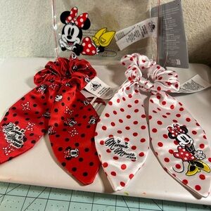 Disney Minnie Mouse Red and White Polka Dot Hair Ties